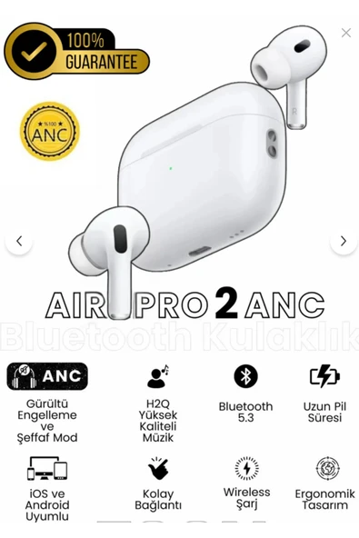 inteknoloji Ios Ve Android Uyumlu Bluetooth Kulaklık Anc Li Pro 2 Gürültü Engelleme&şeffaf Mod - 2