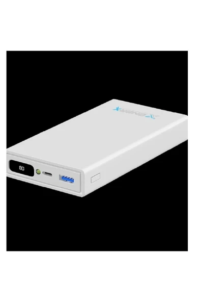 baddin aksesuar Powerbank 20000 mAh 2.1 Amper Led Göstergeli ENR-P2025DC Beyaz/Siyah - 3