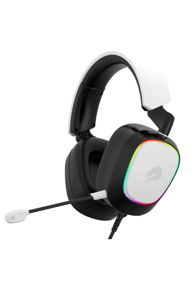 GameBooster H23W Nemesis RGB USB 7.1 Profesyonel Oyuncu Kulaklığı Beyaz - 2