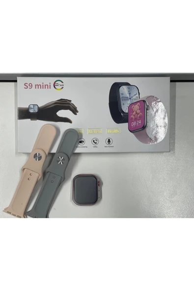 xonex S9 Mini Çift Kordon 41 mm Amoled Ekran Watch 9 Mini Akıllı Saat - 7