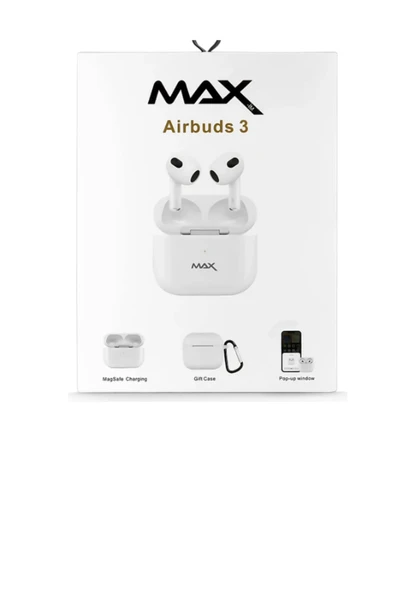 inteknoloji Max  Airbuds 3  Bluetooth Kulak İçi Kulaklık Silikon Hediyeli BT 5.3 - 2