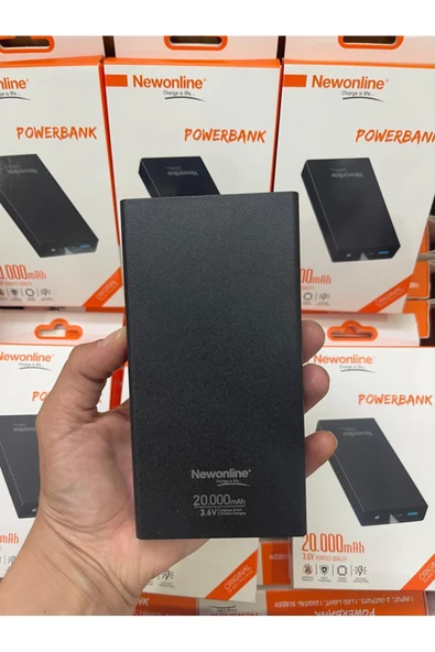 baddin aksesuar Powerbank 20000 mAh 2.1 Amper Led Göstergeli ENR-P2025DC Beyaz/Siyah - 2
