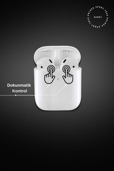 polo55.sport.1855 Airbuds 2/ Pro 2 Bluetooth Kulak Içi Kulaklık Silikon Hediyeli - 3
