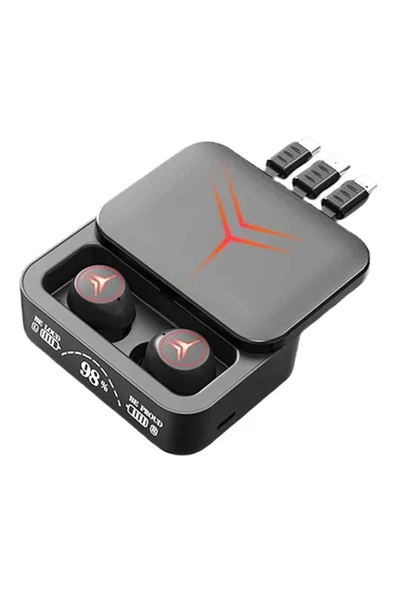 inteknoloji M88 Plus Earbuds Powerbank Kutulu Dijital Göstergeli Bluetooth Gaming Kulaklık - 1