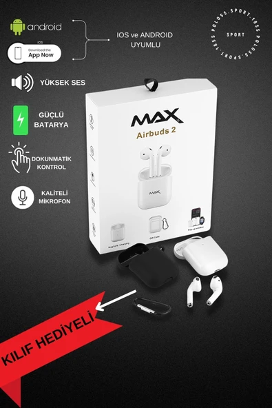 polo55.sport.1855 Airbuds 2/ Pro 2 Bluetooth Kulak Içi Kulaklık Silikon Hediyeli - 1