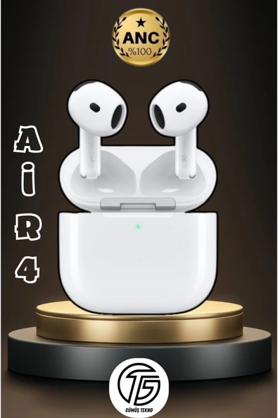 inteknoloji İ.phone Air.pods Bluetooth Kulaklık 4.nesil Gürültü Engelleyicili Yüksek Bass Ios Android Uyumlu - 1