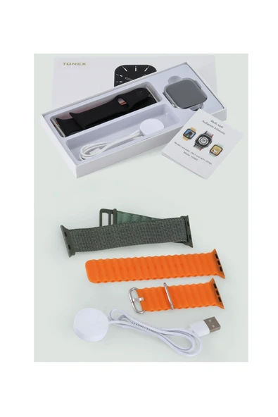 tonex Çift Kordonlu Amoled Watch Akıllı Saat Kordon Kilit XW1 ULTRA - Resim 2