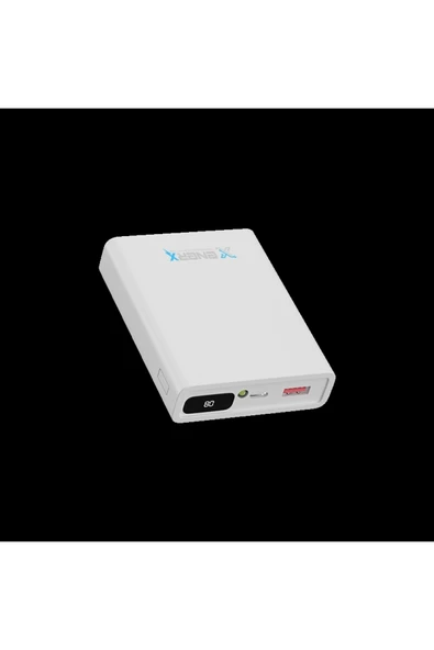 ENERX Powerbank 10000 Mah 2.1 Amper Dijital Göstergeli Enr-p10188dc Beyaz - Resim 2