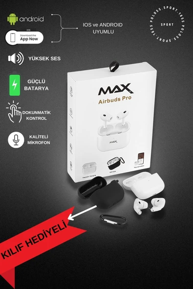 polo55.sport.1855 Airbuds 3/ Pro 3 Bluetooth Kulak İçi Kulaklık Silikon Hediyeli ürün görseli 1