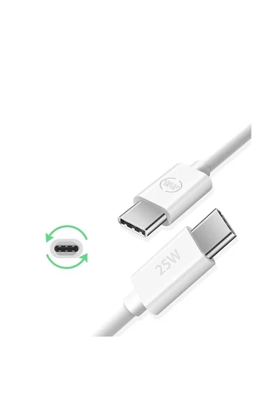 assell 25w Hızlı Type-c Şarj Kablosu Çift Taraflı Type-c To Type-c 25w Pd Şarj Kablo 1metre Hızlı Type-C - Resim 4