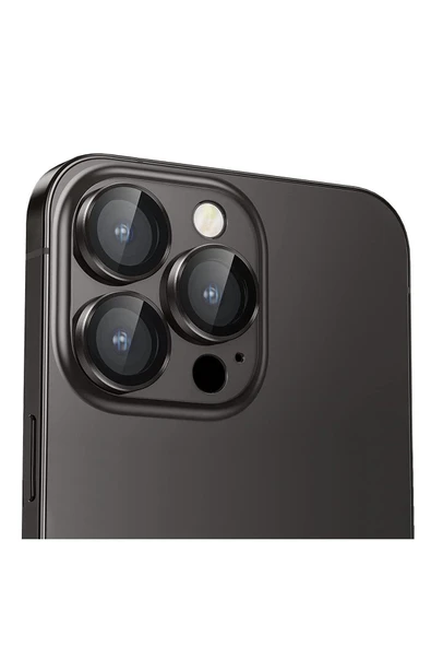 eaksesuarnet iPhone 13 Pro Max Uyumlu Kamera Koruyucu Cam Lens Mercek Koruyucu - 3