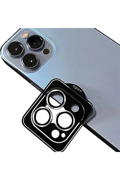 Solid Iphone 14 Pro/14 Pro Max Uyumlu Görüntü Kalitesini Bozmayan Safir Kamera Lens Koruyucu - 1