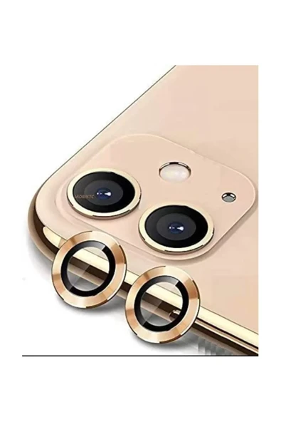 kalimera iPhone 11 /12/12 Mini  ile Uyumlu Premium Ultra Darbe Önleyici Safir Kamera Lens Koruyucu - 1