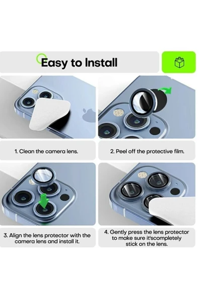 xonex Iphone 14 Ve 14 Plus Birebir Uyumlu Kamera Lens Koruyucu Cam - 2