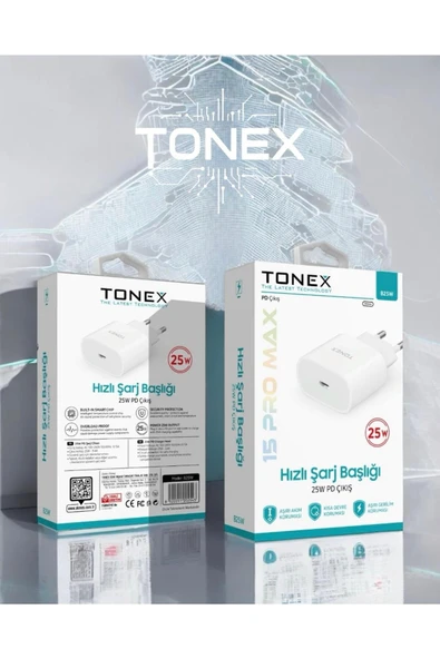 tonex 25W PD Yeni Nesil Turbo ve Hızlı Şarj Özellikli Şarj Adaptörü - Resim 3