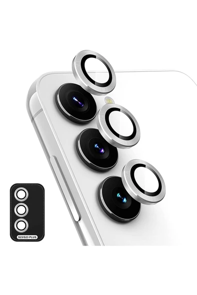 inteknoloji Samsung Galaxy S23 & S23 Plus 3 Parça Kamera Lens Koruyucu Cam Kamera Koruma ürün görseli 1