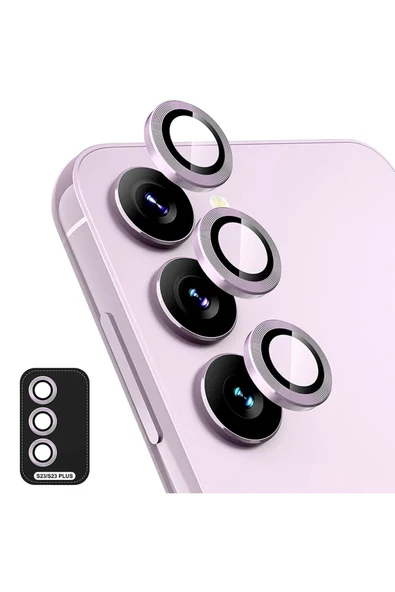 inteknoloji Samsung Galaxy S23 & S23 Plus 3 Parça Kamera Lens Koruyucu Cam Kamera Koruma - 1