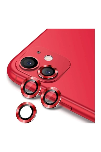 RXP Iphone 12 Pro Max Uyumlu Kırmızı Kamera Lens Koruyucu - 1