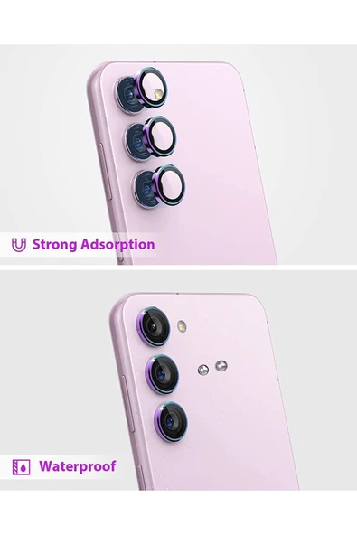 inteknoloji Samsung Galaxy A24 / A34 / A14 / Uyumlu 3 Parça Kamera Lens Koruyucu Cam Kamera Koruma - 3
