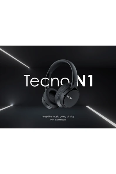 TECNO Nıghtıngale-n1 Kulak Üstü Bluetooth Kulaklık Siyah - Resim 7
