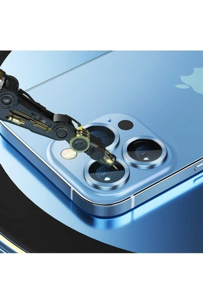 Soffany Apple Iphone 13 Pro/13 Pro Max Uyumlu Benks New Kr Kamera Lens Koruyucu - 3