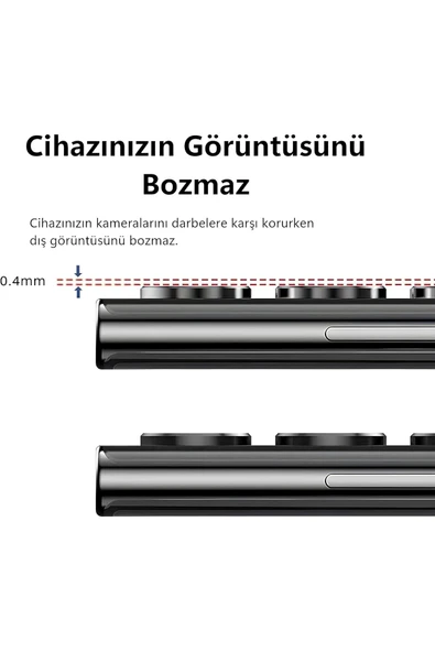 Store Samsung Galaxy S23/S23 Plus için Kamera Lens Koruyucu, Alüminyum 9H Temperli Cam Lens - 3