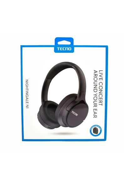 TECNO Nıghtıngale-n1 Kulak Üstü Bluetooth Kulaklık Siyah - Resim 6