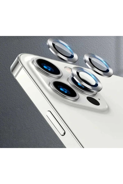 Solid SOLİD Iphone 13 Pro/iphone 13 Pro Max Kamera Lens Koruyucu Metal Çerçeveli Tam Koruma Temperli Cam - 1