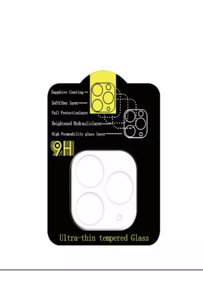 ucuzmi Iphone 11 Promax Uyumlu Arka Kamera Lens Koruma Nano Temperli Kamera Koruma Koruyucu 9h Cam ürün görseli 1
