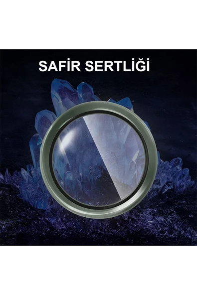 kalimera iPhone 13 Pro / 13 Pro Max  ile Uyumlu Premium Ultra Darbe Önleyici Safir Kamera Lens Koruyucu - 6