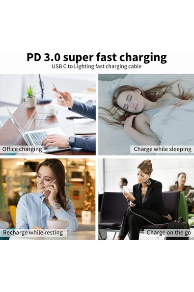 tonex Iphone 15/16 Plus/16 Pro Max Uyumlu 35w Hızlı Şarj Adaptörü Usb-c Type-c Pd Şarj Başlığı - Resim 8