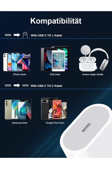 tonex Iphone 15/16 Plus/16 Pro Max Uyumlu 35w Hızlı Şarj Adaptörü Usb-c Type-c Pd Şarj Başlığı - Resim 7