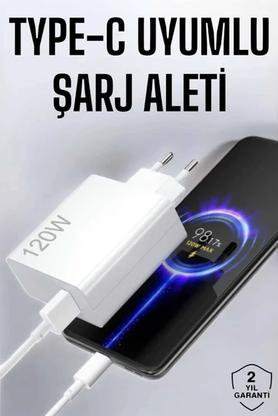Type-C 120W Şarj Aleti Hızlı Şarj Turbo - 1