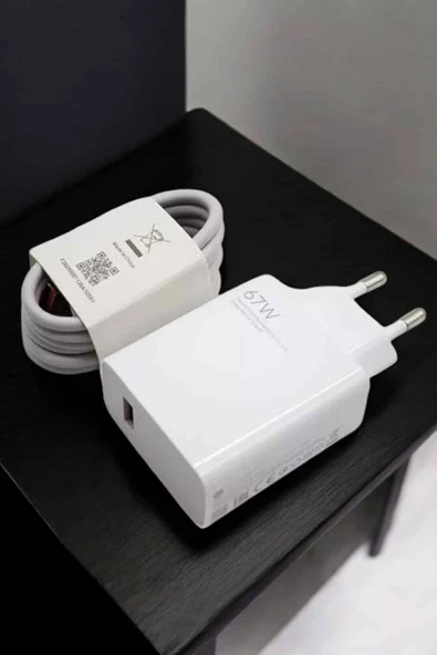 Şarj Aleti 67W Hızlı Şarj Turbo Type-C Uyumlu Şarj Adaptörü Kablosu - Resim 5