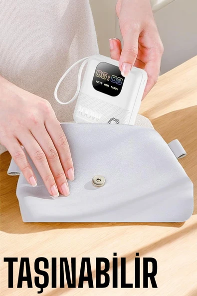 Yeni Nesil Akıllı Powerbank 10.000 MAH Çok Fonksiyonlu Müzik Dinleme - 5