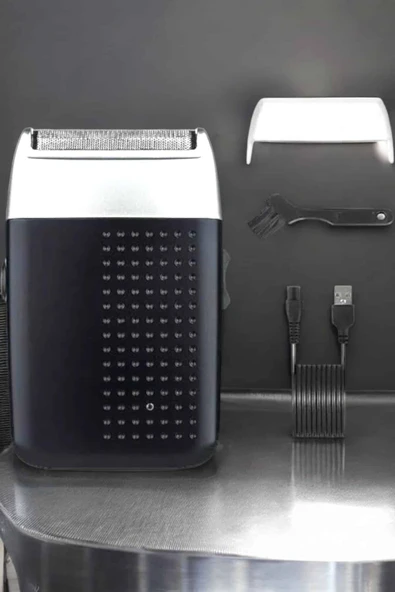 tıraş makinesi Sinek Kaydı Paslanmaz Çelik Taşınabilir Şarjlı - Resim 2