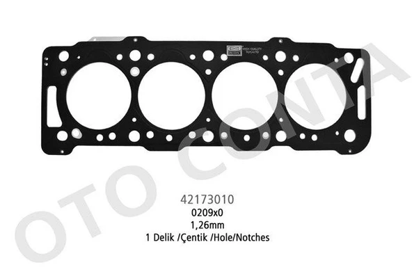 Psa Silindir Kapak Contası (82,20mm) Partner P206 P306 Berlingo Xsara Scudo Dw8 / Dw8b (1+2 Centik) 1,26 - Oc 42173010 ürün görseli