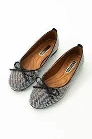 BİÇOMİ Potte Siyah Saten Babet Ayakkabı ürün görseli