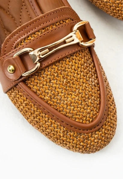 BİÇOMİ Rain Taba Cilt Babet Ayakkabı - Resim 3