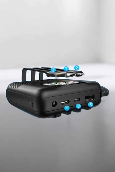 Yeni Nesil Akıllı Powerbank 10.000 MAH Çok Fonksiyonlu Müzik Dinleme - 3