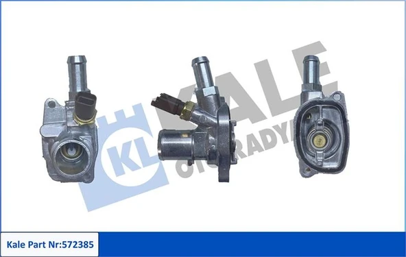 TERMOSTAT (ALIMUNYIM GOVDELI KOMPLE) / (88C) ALBEA DOBLO LINEA PUNTO IDEA BRAVO 500 1.4 BENZINLI (MU - KALE 572385 - 1