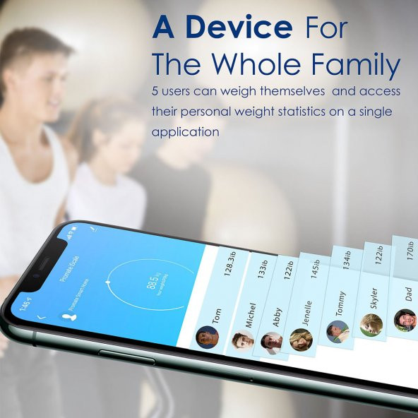 Dijital Baskül Hassas Akıllı Vücut kitle indeksi Ölçer - Promate ISCALE - Resim 12