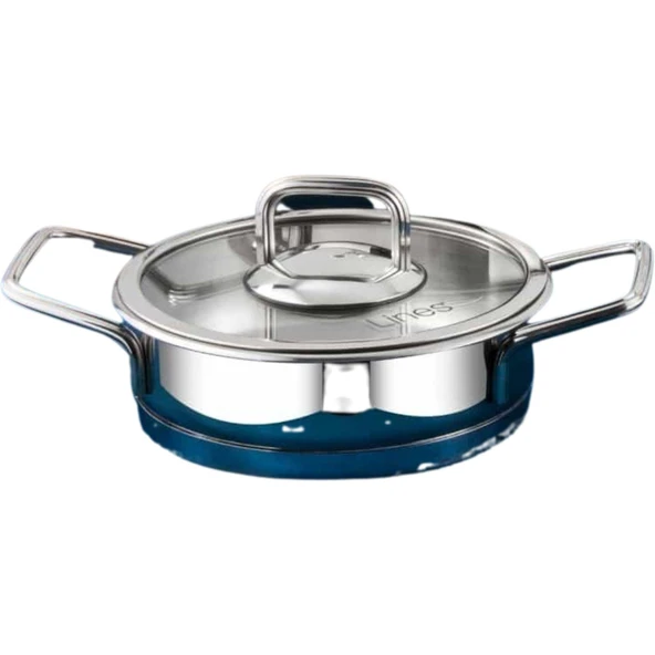 LINES SILVER 28 CM BASIK CELIK TENCERE METAL KULP