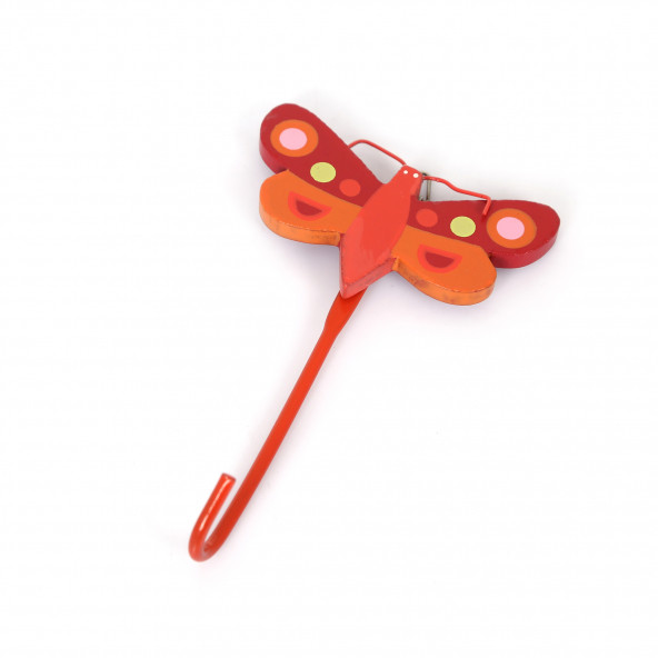 82004A AHŞAP TEKLİ ASKI KELEBEK ŞEKİLLİ 12X7X0,3CM - 2