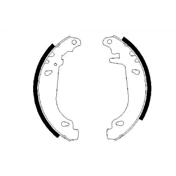 Psa Arka Fren Balatası Pabuc P306 Sedan / Hb Xsara 1.4 1.6 1.8 1.8d 1.9d 1.5 Dizel (97 00) - Braxıs Ac0012 - Resim 1