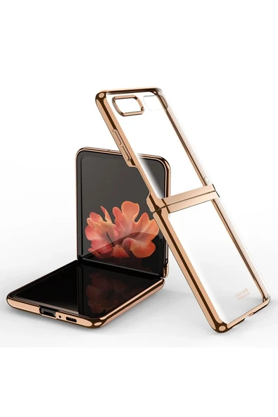 Akman Samsung Galaxy Z Flip 4 Kılıf Fold Element Kapak - Gold - ACL6205962-5610 ürün görseli