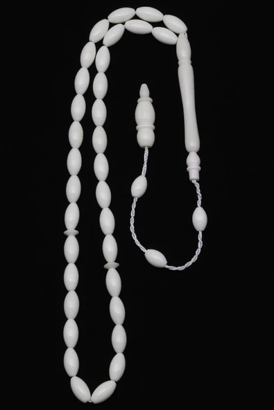 Kemik Tesbih 5 x 9 mm Arpa Kesim - Resim 2