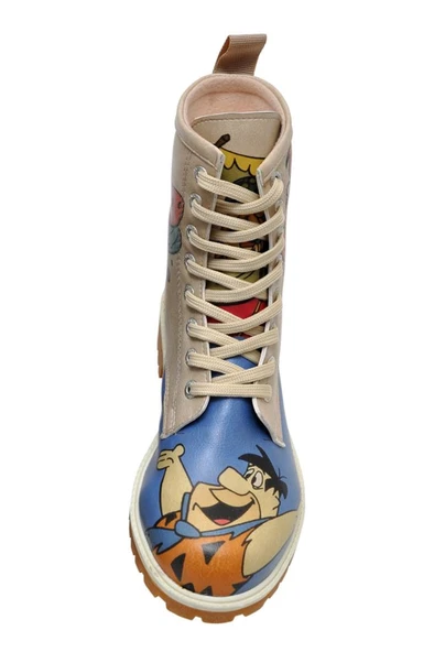 Kadın Vegan Deri Mavi Uzun Bot - Family Rocks Çakmaktaşlar Tasarım - 4