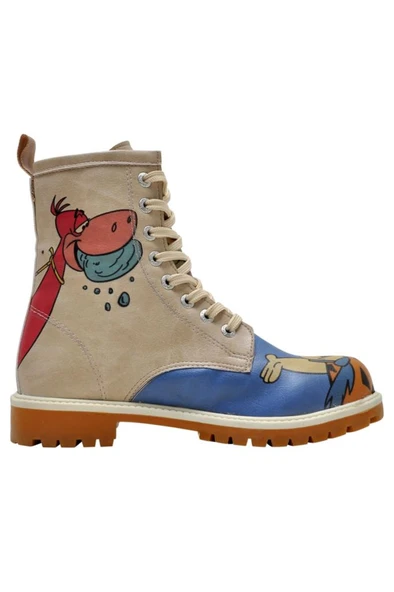 Kadın Vegan Deri Mavi Uzun Bot - Family Rocks Çakmaktaşlar Tasarım - 6