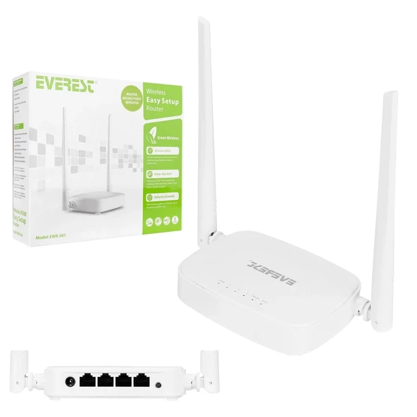 Everest Ewr-301 300 Mbps Access Point Kablosuz Router 417007